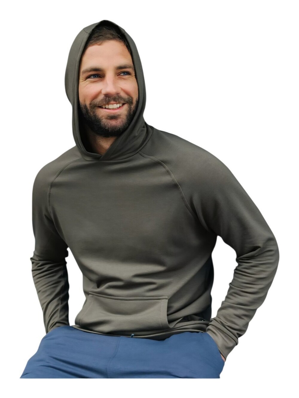 NWT Free Fly Bamboo Lightweight Fleece Hoodie, Mens Small - Picture 4 of 6